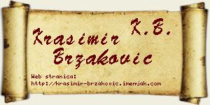 Krasimir Brzaković vizit kartica